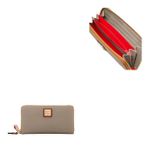 Pebble Grain Large Zip Around Wristlet Product Image
