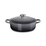 3.5qt Signature Cast Iron Round Wide Dutch Oven Oyster Product Image