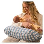 Boppy Nursing Pillow Blue Retro Plaid Product Image