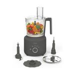 10-Cup Electric Food Processor Caviar Gray Product Image