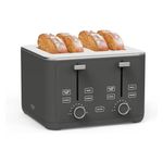 Classic 4 Slice Toaster Caviar Gray Product Image