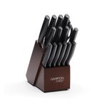 Jasper 16pc Knife Block Set Black Product Image