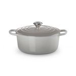 5.5qt Signature Cast Iron Round Dutch Oven French Gray Product Image