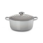 4.5qt Signature Cast Iron Round Dutch Oven French Gray Product Image