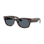 Ray-Ban Mega Wayfarer II Sunglasses Blue Blue Polished Havana Product Image