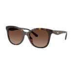 Coach Women's Polarized HC8419U Sunglasses Polarized Brown Gradient Dark Tortoise/Polarized Brown Gradient Dark Tortoise Product Image
