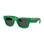 Ray-Ban Wayfarer Puffer Sunglasses Ultra Black Ultra Black Polished Green/Ultra Black Product Image