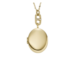 Fossil Heritage Gold-Tone Stainless Steel Chain Necklace Product Image