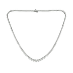 Antwerp Sterling Silver Cubic Zirconia Tennis Necklace Product Image