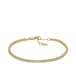 Fossil Ellis Pave Glitz Gold-Tone Brass Tennis Chain Bracelet Product Image