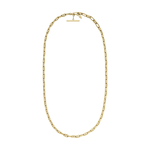 Fossil Heritage D-Link Gold-Tone Brass Anchor Chain Necklace Product Image