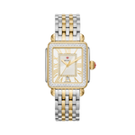 Michele Deco Madison Diamond Two-Tone 18K Gold-Plated Diamond Dial Watch Product Image