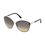 Tom Ford Women's Penelope Sunglasses Gradient Smoke Gradient Smoke Shiny Black/Gradient Smoke Product Image
