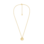 Michael Kors Logo Charm Necklace in Gold Product Image
