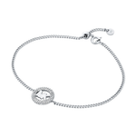 Michael Kors Logo Charm Slider Bracelet in Silver Product Image