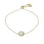 Fossil Merrit Northlight Gold-Tone Stainless Steel Station Bracelet Product Image