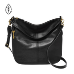 Fossil Jolie Leather Hobo Bag Black Product Image