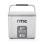 8qt Road Trip Personal Hard Cooler White & Gray Product Image