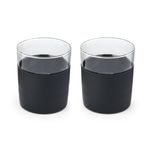 2pc Freezable Whiskey Glass Set Black Product Image