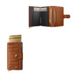 Miniwallet Emboss Lines Leather Product Image