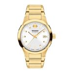 Mens Museum Imperiale Automatic Gold-Tone Stainless Steel Watch Silver Dial Product Image