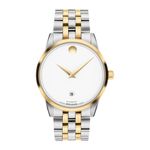Mens Museum Classic Automatic Two-Tone Stainless Steel Watch White Dial Product Image