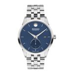 Mens Museum Taga Automatic Silver-Tone Stainless Steel Watch Blue Dial Product Image