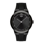 Mens  BOLD Fusion Black Silicone Strap Watch Black Dial Product Image