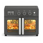 French Door 34qt Air Fryer Toaster & Convection Oven Caviar Gray Product Image
