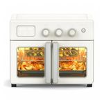 French Door 34qt Air Fryer Toaster & Convection Oven Linen Cream Product Image