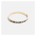 Kissing C Enamel Hinged Bangle Product Image
