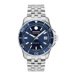 Mens Series 800 Automatic Silver-Tone Stainless Steel Watch Blue Dial Product Image