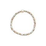 Blue Bead And Pearl Bracelet Product Image