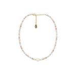 Blue Bead And Pearl Necklace Product Image
