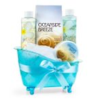 Oceanside Breeze Blue Tub Spa Set Product Image