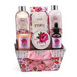 Peony Basket Bath Spa Gift Set Product Image