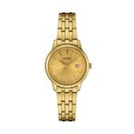Ladies Essentials Gold-Tone Stainless Steel Watch Champagne Dial Product Image