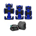 Hifold Foldable Booster Seat with Carry Bag Ocean Blue Product Image