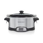 6qt Stay or Go Sear & Cook Programmable Slow Cooker Silver Product Image