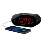 FM Dual Alarm Clock Radio w/ USB Charging Product Image