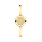 Ladies BOLD Bangle Gold-Tone Stainless Steel Watch Crystal Dial Product Image