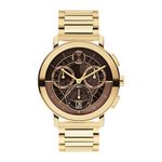 Mens BOLD Evolution 2.0 Chronograph Gold-Tone S Watch Coffee Skeleton Dial Product Image