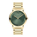 Unisex BOLD Evolution 2.0 Gold-Tone Stainless Steel Watch Green Dial Product Image