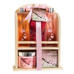 Cherry Blossom Spa Gift Set in Wood Curio - 7pc Product Image