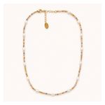 Melon Bead and Pearl Necklace Product Image
