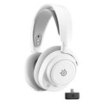 SteelSeries - Arctis Nova 7P Gen 2 Wireless Over-The-Ear Multi Gaming Headset for PS4, PS5, Switch, Handheld, PC - White Product Image