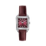 Ladies Heritage 1917 Silver & Cherry Leather Strap Watch Cherry Dial Product Image
