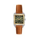 Ladies Heritage 1917 Two-Tone & Cognac Leather Strap Watch Cherry Dial Product Image