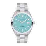 Unisex Heritage Datron Automatic Silver-Tone SS Watch Light Blue Dial Product Image