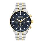 Mens Heritage Calendoplan S Chronograph Two-Tone SS Watch Navy Blue Dial Product Image